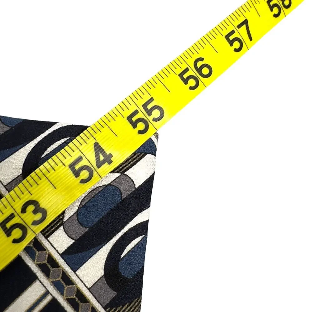 X'andrini Silk Dress Tie Made in USA‎ Multicolor Geometric Pattern 55